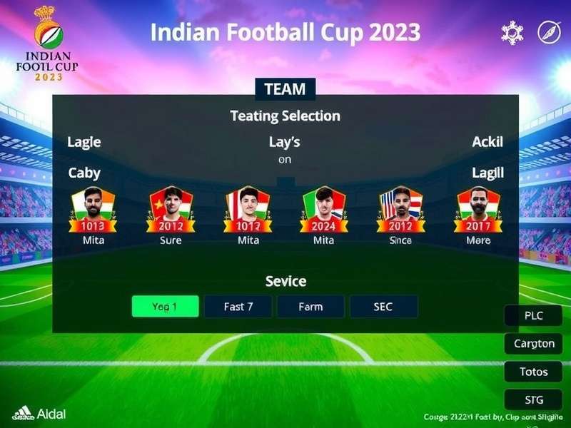 Indian Football Cup 2023 match gameplay